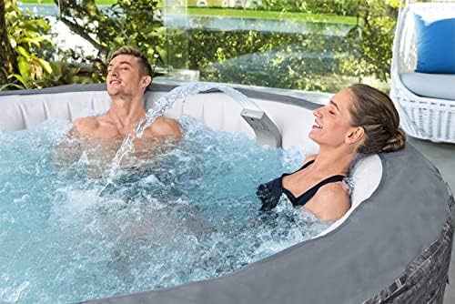 SaluSpa Battery Powered LED Soothing Spa Waterfall Accessory Attachment with 7 Color Changing Lights for Bestway AirJet & AirJet Plus - Image 4