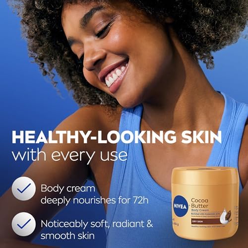 NIVEA Cocoa Butter Body Cream with Deep Nourishing Serum, Cocoa Butter Cream for Dry Skin, 16 Ounce Jar (Pack of 12) - Image 5