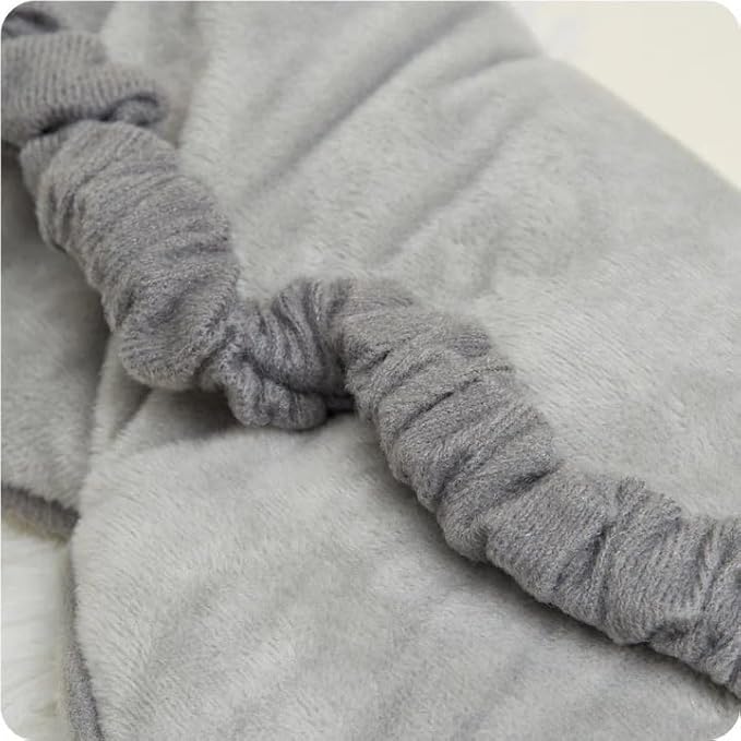 warmies Microwavable Eye Mask for Warmth & Comfort - Heating & Cooling Compress for Calming Relaxation - Weighted & Heated Eye Mask with Scented Lavender for Sleeping - Gray