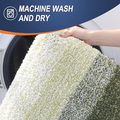 OLANLY Luxury Toilet Rugs U-Shaped 24x20, Soft Absorbent Microfiber Mat - Image 6