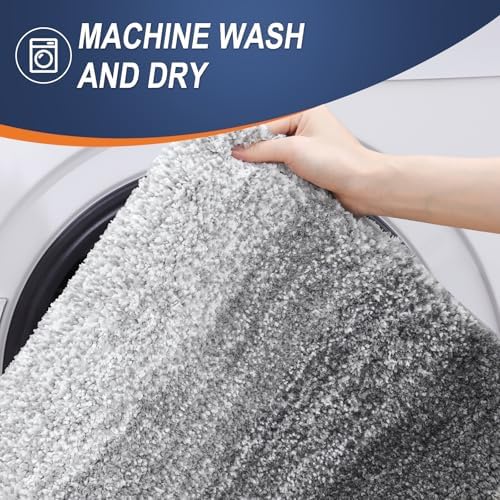 OLANLY Bathroom Runner Rug 45x27, Extra Soft Absorbent Microfiber Bath Rugs - Image 6
