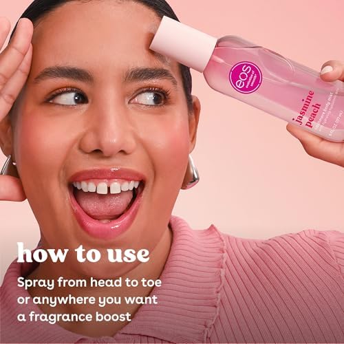 eos Cashmere Body Mist, Jasmine Peach, Body Spray for Women, Hair Mist, Floral Perfume, Moisturizing, Hyaluronic Acid, Glycerin, Vegan, Cruelty-free, 6 fl oz - Image 4