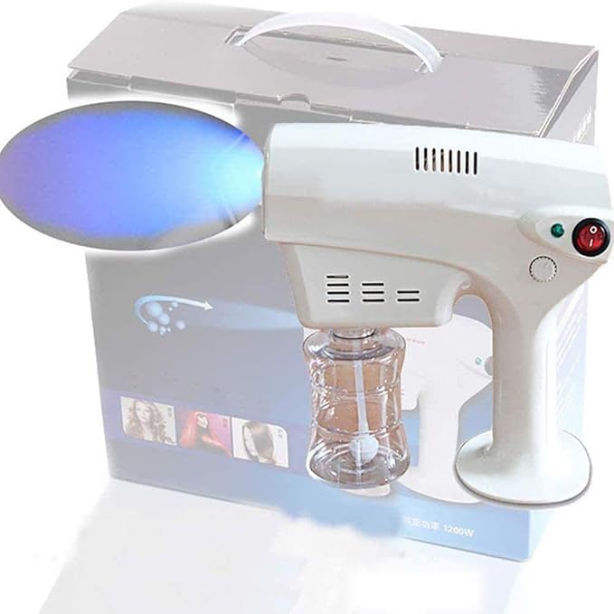Nano Steam Gun Micro Mist Salon Treatment Hair Steamer Machine, Electric Nano Steam Gun Handheld Sterilizer Disinfectant, Hair Face Care Spray Moisturizing Humidifier Hair Care Styling Tool