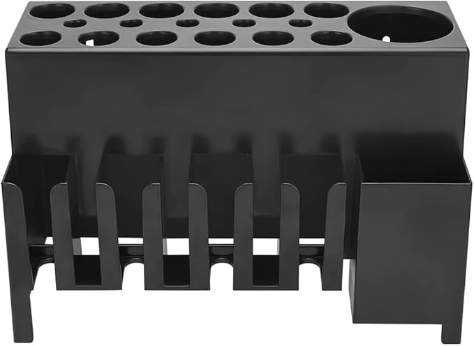 Hair Dryer Holder, Versatile Station Organizer for Wall or Desktop use, Stores Hair Dryers, Clippers, Curling Irons, Combs, Scissors, and More, for Barbershops, Salons, and Home Bathrooms