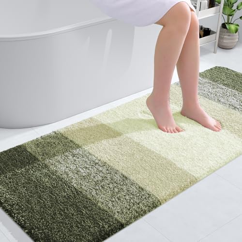 OLANLY Bathroom Runner Rug 59x24, Extra Soft Absorbent Microfiber Bath Rugs by OLANLY