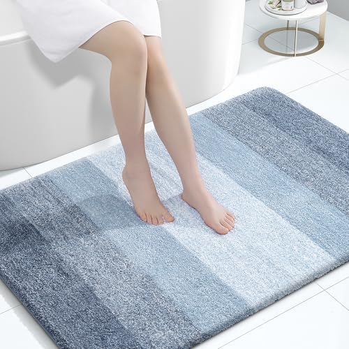 OLANLY Large Bathroom Rugs 47x32, Extra Soft Absorbent Microfiber Bath Rugs by OLANLY