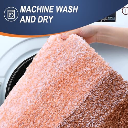 OLANLY Bathroom Runner Rug 59x24, Extra Soft Absorbent Microfiber Bath Rugs - Image 5