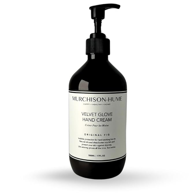 Murchison-Hume Velvet Glove Hand Cream with nourishing Fruit Extracts and Plant Seed Oils for lasting, 24-hour protection against dryness, non-greasy, Original Fig