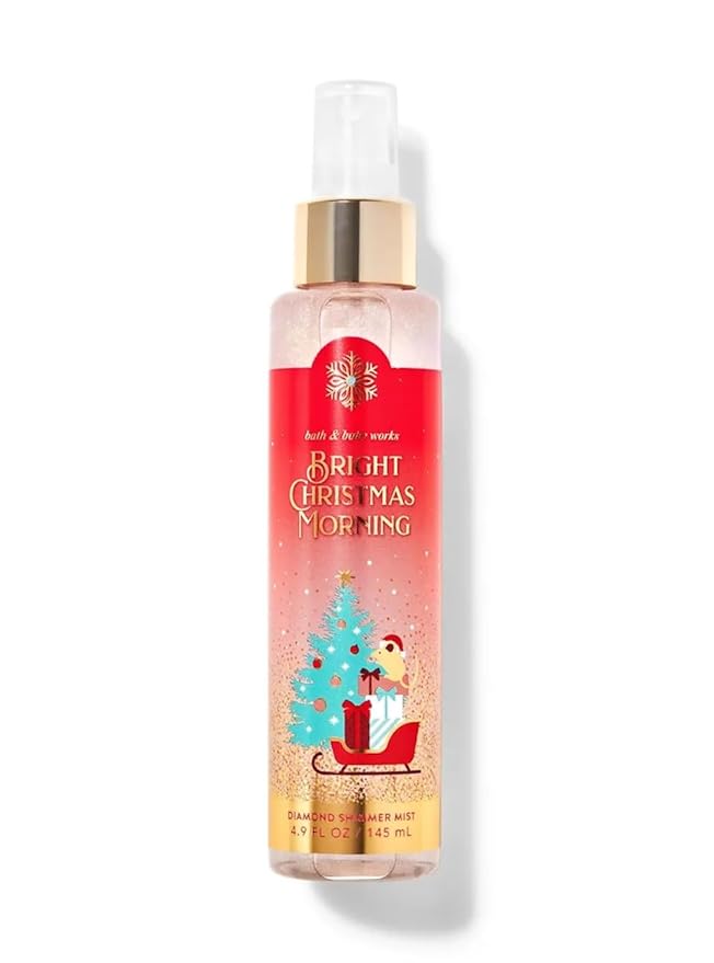 Bath & Body Works Diamond Shimmer Mist - 4.9 fl oz / 146 mL (4.9 Fl Oz (Pack of 1), Bright Christmas Morning)