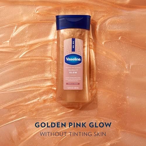 Vaseline Glazed and Glisten Sunlit Glow Body Gel Oil Shimmering 1ct, 6.8 Fl Oz (Pack of 6) - Image 3