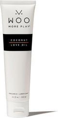 Woo More Play Coconut Love Oil | Organic Coconut Oil Personal Lubricant for Men and Women | Natural and Clean Ingredients | Doubles as Massage Oil | Relaxing Scent | 3.3 fl Oz (3.3 Fl Oz (Pack of 1))