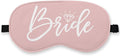 Bride Silk Eye Mask for Sleeping, Bride Eye Mask,Bridal Shower Gifts Blindfold Adjustable Strap Night Sleep Mask for Bride Groom, Engagement Wedding Gifts Sleeping Mask Eye Cover