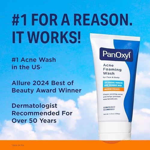 PanOxyl Acne Foaming Wash, 10% Benzoyl Peroxide, 5.5 oz, Pack of 2 - Image 6