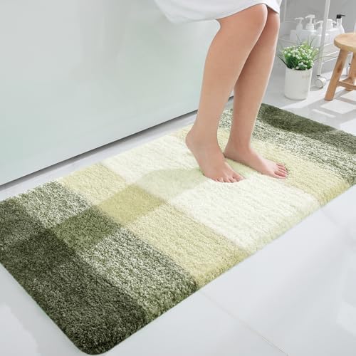 OLANLY Large Bathroom Rugs 50x30, Extra Soft Absorbent Microfiber Bath Rugs by OLANLY