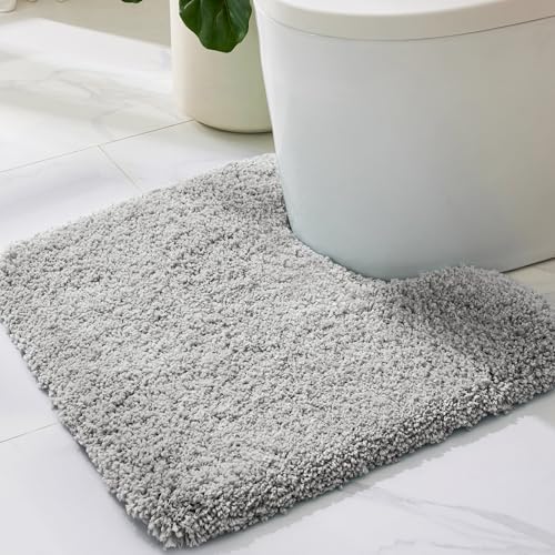 ILANGO Toilet Rugs U Shaped 22" × 24",Soft Absorbent Microfiber Bath Rugs by ILANGO
