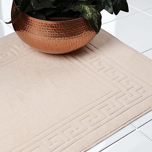Superior Heavyweight Cotton Bath Mats, Bath Rugs For Bathroom Accessories, Washable Rug For Shower, Bath, Toilet, Modern Decor, No Backing, Luxury Hotel And Spa Quality, Set of 2, 22" x 35", Ivory - Image 6
