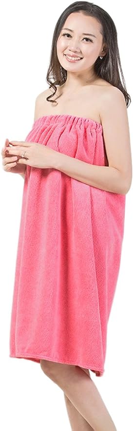 FakeFace Women Absorbent Microfiber Bath Towel Body Wrap Set Gym Spa Robe Dry Hair Cap Beach Pool Shower Dress Towel Cover up