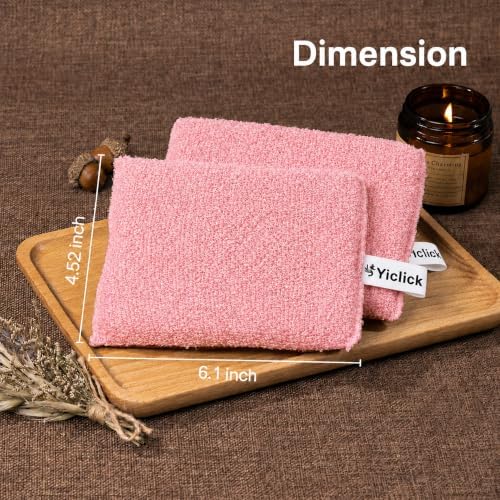 Exfoliating Body Scrubber (2 Pack), Body Scrubber Exfoliator, Exfoliating Sponge for Shower Bath, Shower Loofah Luffa Lufa with Handle for Men Women, Dead Skin Exfoliator for Body Scrub - Image 6