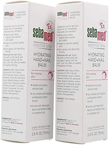 SEBAMED Hand and Nail Balm pH 5.5 for Sensitive Skin Hypoallergenic Non-Greasy Dermatologist Recommended Moisturizer 2.6 Fluid Ounces (75mL) Pack of 2 - Image 4