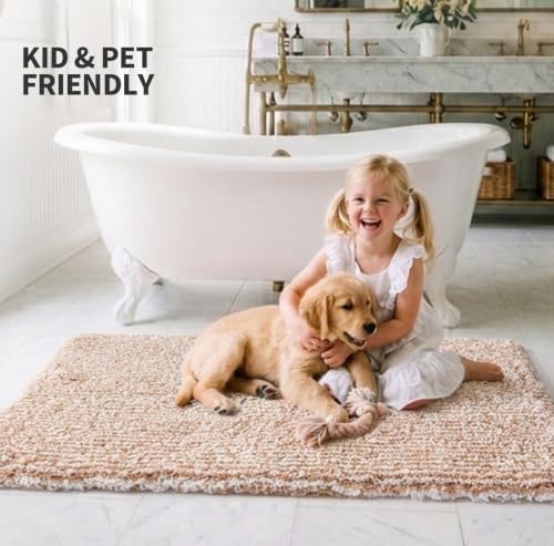 ILANGO Bathroom Rugs 36" × 24", Extra Soft Absorbent Microfiber Bath Rugs - Image 2