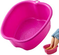 Ytterbium Foot Soaking Bath Basin, Large Massage Foot Soaking Tub, Plastic Home Spa Pedicure Bucket, Relaxation & Stress Relief, Suitable for Women & Men (Purple)