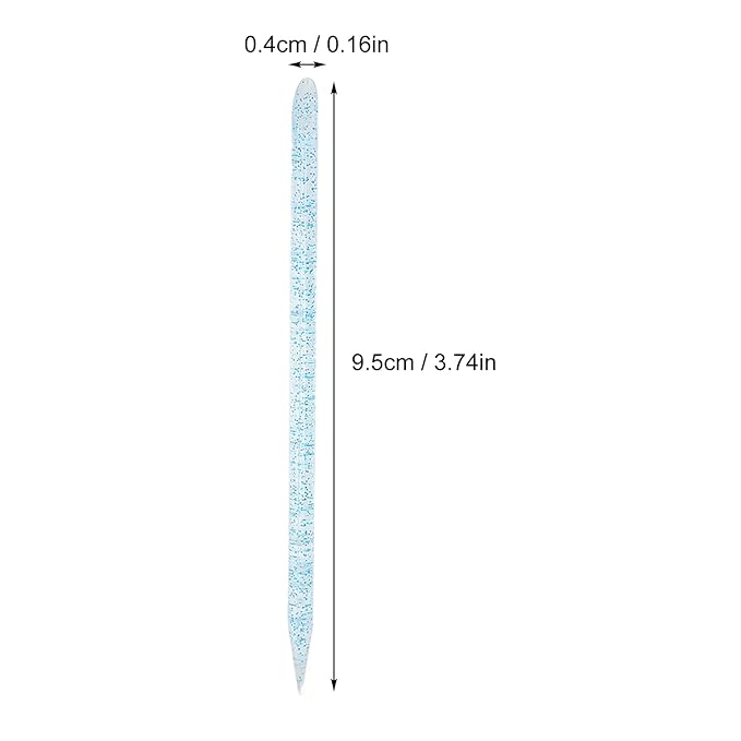 100 pieces disposable cuticle pusher, cuticle pusher remover cleaner for fingernail, cuticle cleaning and nail care for beginners and professional nail technicians(blue)