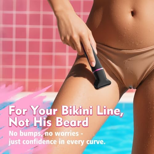 Risina 3-in-1 Bikini Trimmer for Women, Razors for Shaving, Body Shaver - Image 2