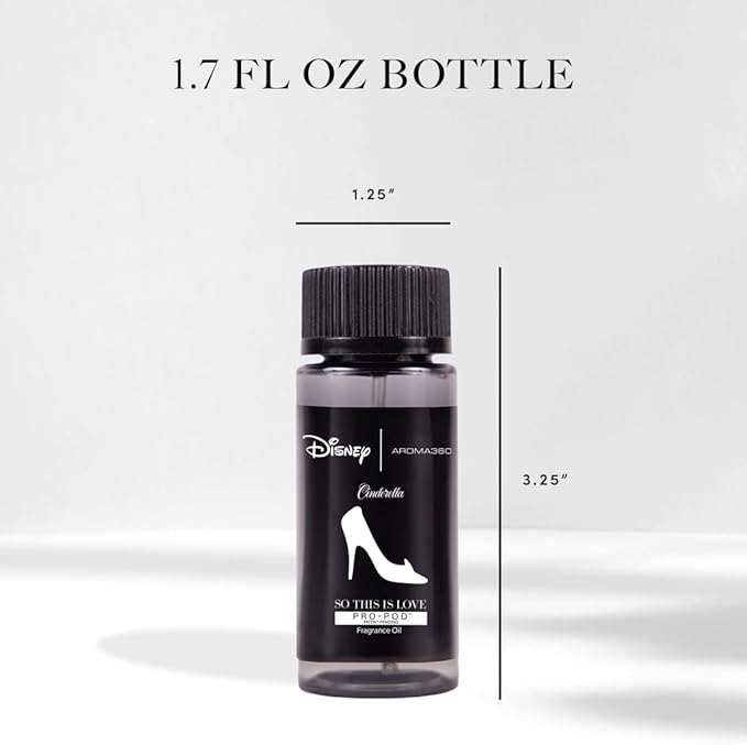 Aroma360 x Disney | So This is Love Pro-Pod Oil Blend | Disney Princess Cinderella Luxury Essential Diffuser Scent | Aromatherapy Scent Diffuser Oil | Pear, Jasmine and Patchouli 1.7 fl oz, 50 mL