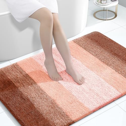 OLANLY Large Bathroom Rugs 60x40, Extra Soft Absorbent Microfiber Bath Rugs by OLANLY