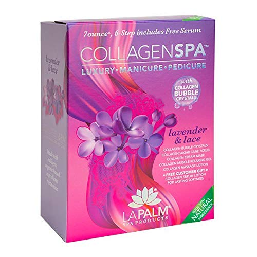 Luxury Manicure and Pedicure with Collagen Bubble Crystals - Lavender & Lace (1 Pack)