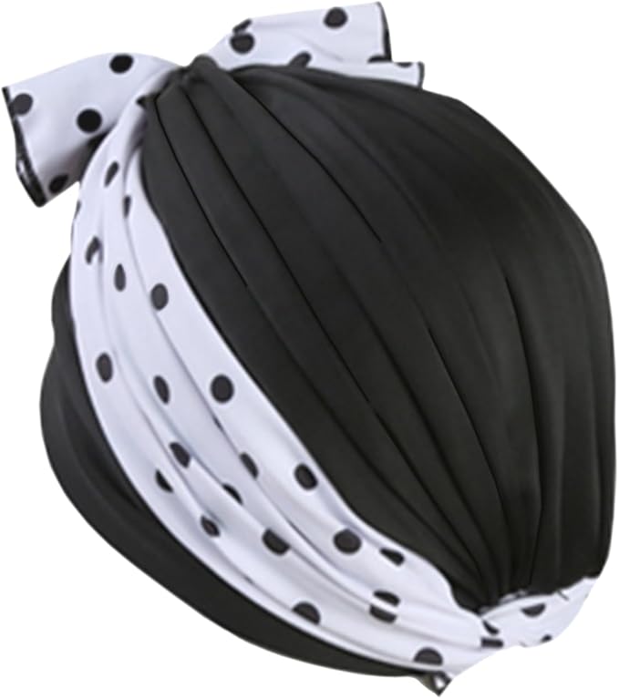 Women Swim Cap Long Short Hair Protection Pool Beach Swimming Cap Pleated Beanie Hat for Bathing Shower Surfing Spa