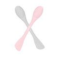 REVEX Silicone Face Mask Applicator,Face Scrubber,Exfoliating Pore Scrubber,Pore Cleaning Brush,2Pcs Mask Applicator Tool for Facial Mud,Face Brush for Women Men.(Pink+Gray)