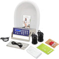 Ionic Foot Bath Detox Machine with Basin, Negative Ion Foot Spa Toxin Removal System for Home Use with Wrist Strap, 2 Arrays, 10 Liners and Himalayan Salt