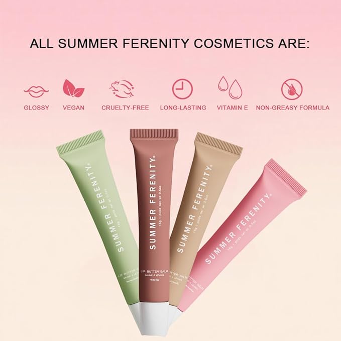 Summer Tinted Lip Butter Balm - Conditioning Lip Mask,Ultra-Hydrating,Instant Moisture, Shine,Hydration - Sheer-Tinted,Soothing Lip Care - Vanilla Beige (0.5 Oz)