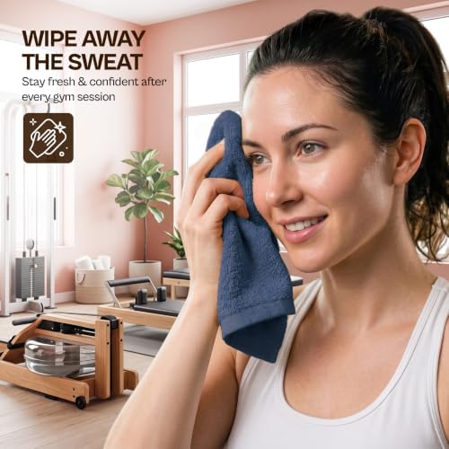 Utopia Towels 24 Pack Washcloths, 12x12 in, 100% Cotton, Navy - Image 5