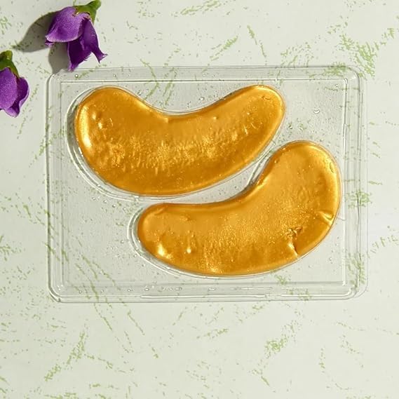 “24K Gold Eye Patches for Radiant, Youthful Eyes – Collagen & Hyaluronic Boost – Reduce Puffiness, Dark Circles & Wrinkles – 12 Pairs”