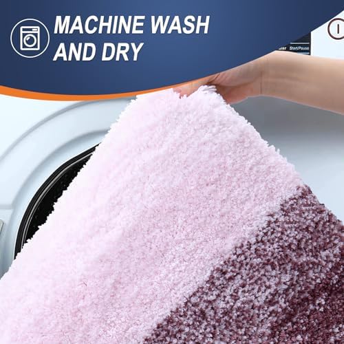 OLANLY Bathroom Runner Rug 47x20, Extra Soft Absorbent Microfiber Bath Rugs - Image 5