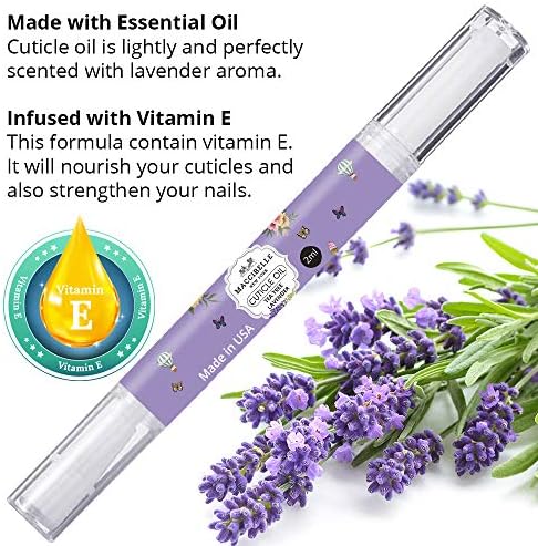 Cuticle Oil Set of 3 Oil Flavors,Help to Heals Dry Cracked Cuticles 0.5 oz (Set 3 Pen) - Image 5