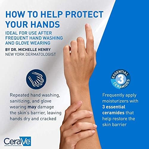 CeraVe Therapeutic Hand Cream for Dry Cracked Hands With Hyaluronic Acid and Niacinamide,Fragrance Free 3 Ounce,(Pack of 2) - Image 5
