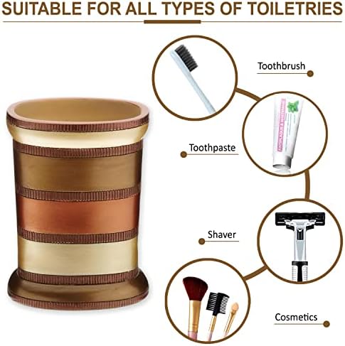 Zahari Home 4pc Contempo Stylish Bathroom Accessories Set Shower Soap Dispenser, Tumbler, Tooth Brush Holder and Soap Holder Luxury Contemporary Decor Unique Design Modern Bathroom Shower Set - Image 5