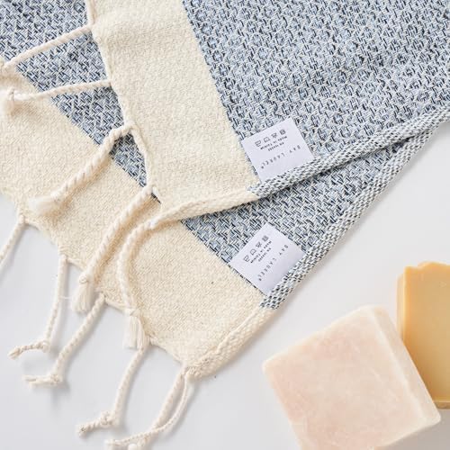 BAY LAUREL Turkish Hand Towel – Pack of 2 | Soft & Absorbent Decorative Towels for Bathroom, Hand, Face, Hair, Gym, Yoga, SPA, Kitchen & Tea | Boho Decor (Mint, Diamond 15x26 Inches (Set of 2) - Image 2