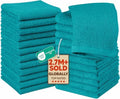 Utopia Towels 24 Pack Washcloths, 12x12 in, 100% Cotton, Turquoise by UTOPIATOWELS