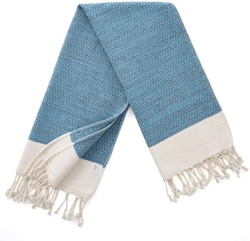 BAY LAUREL Turkish Hand Towel – Pack of 2 | Soft & Absorbent Decorative Towels for Bathroom, Hand, Face, Hair, Gym, Yoga, SPA, Kitchen & Tea | Boho Decor (Turquoise, Diamond 15x26 Inches (Set of 2) - Image 3