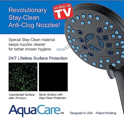 AquaCare 8-mode High Pressure Handheld Shower Head with 2-mode Power Wash - Image 3