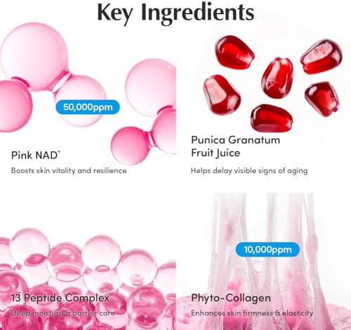 EQQUALBERRY NAD+ Peptide Boosting Cream Double Pack | NAD+ 5% & 13 Peptides Anti-Aging Korean Skincare Face & Body Cream | Firming & Lifting Pink Neck Cream for Sagging Skin, 1.69 fl.oz (Pack of 2) - Image 6