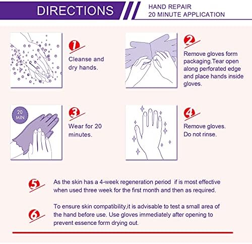 AIQIUSHA 4 Pack Hands Moisturizing Gloves, Hand Spa Mask Infused Collagen, Serum + Vitamins + Natural Plant Extracts for Dry, Cracked Hands, Moisturizer Hands Mask, Repair Rough Skin for Women&Men - Image 6