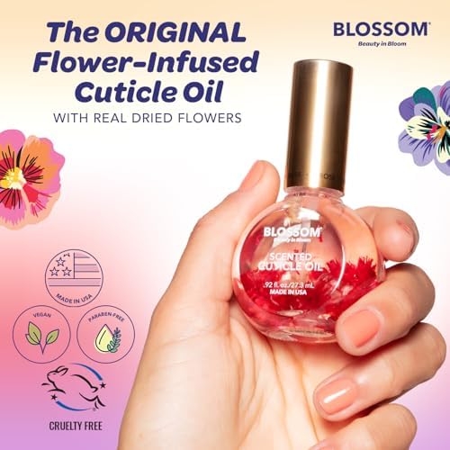 Blossom Cuticle Oil for Nails, Scented Nail Oil Cuticle Care, 0.5 fl. oz - Image 3
