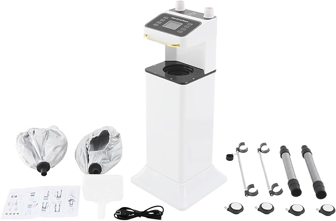 800W Nano Hooded Hair Steamer, Professional Micro Mist Hair Care Steamer with 2 Steam Caps, Salon Hair Deep Conditioning Machine with Adjustable TEM 33.8-167℉ & Timer for Home Salon SPA Use (White)
