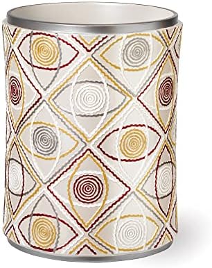 Zahari Home 2pc Sedona Modern Bath Accessories Set Waste Basket & Tissue Box Modern Classic Contemporary Decorative Beautiful Designs Bathroom Decor Set for Home Luxury Bath Set - Image 2