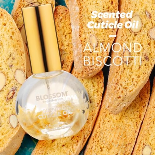 Blossom Cuticle Oil for Nails, Moisturizing, Almond Biscotti, 0.5 fl. oz - Image 2